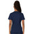 Revo Two Pocket Ladies V-Neck Top with embroidered logo [VA130-WW620-NAVY]