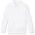 Long Sleeve Banded Bottom Polo Shirt with embroidered logo [PA033-9617/AAW-WHITE]