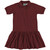 Short Sleeve Jersey Knit Dress with embroidered logo [NC014-7737/MMA-MAROON]