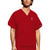 3 Pocket Unisex Top with embroidered logo [VA130-4876-RED]