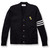 Heavyweight V-Neck Cardigan Sweater with embroidered logo [PA777-3461/NZ-NVY W/WH]