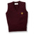 V-Neck Sweater Vest with embroidered logo [GA021-6600/NEX-WINE]