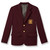 Youth Polyester Blazer with embroidered logo [GA021-BOYS/NEX-MAROON]