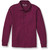 Long Sleeve Polo Shirt with heat transferred logo [NJ705-KNIT-LS-MAROON]