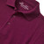 Long Sleeve Polo Shirt with heat transferred logo [PA075-KNIT-LS-MAROON]