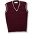 V-Neck Sweater Vest with embroidered logo [PA456-6603/ECO-WNE W/WH]