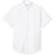 Short Sleeve Oxford Blouse with embroidered logo [MD029-OX/S CSH-WHITE]