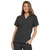 2 Pocket Ladies Top with embroidered logo [PA241-4700/RGY-PEWTER]