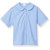 Short Sleeve Peterpan Collar Blouse with embroidered logo [TX083-350-TBP-BLUE]