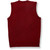 V-Neck Sweater Vest with embroidered logo [PA025-6600/HRW-CARDINAL]