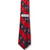 Striped Men's Tie w/Crest [PA673-3-AJC-NV/RED]