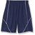 Mesh Gym Short with heat transferred logo [GA025-565-NV W/WH]