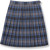 Knife Pleat Skirt [PA587-532-47-BLUE/GY]
