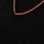 V-Neck Pullover Sweater with embroidered logo [PA673-6817-BLK/RD/C]
