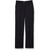 Girls' Flat Front Slacks with embroidered logo [NY076-15-9ASJB-NAVY]