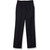 Girls' Flat Front Slacks with embroidered logo [NY076-15-9ASJB-NAVY]