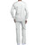 Snap Front Warm-Up Jacket with heat transferred logo [MD019-4350-WHITE]