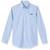 Long Sleeve Oxford Blouse with embroidered logo [GA007-OX/L IMG-BLUE]