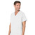 Men's 5-Pocket Tunic Top with embroidered logo [PA132-7489/VAF-WHITE]