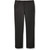 Girls' Black Flat Front Slacks [AK013-15-FLAT-BLACK]