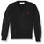 V-Neck Pullover Sweater with embroidered logo [NY622-6500/M C-BLACK]