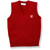 V-Neck Sweater Vest with embroidered logo [GA051-6600/EAS-LIPSTICK]