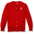 Crewneck Cardigan with embroidered logo [GA051-6000/EAS-LIPSTICK]