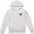 Full-Zip Hooded Sweatshirt with heat transferred logo [NY218-993/COM-ASH]