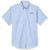 Short Sleeve Oxford Blouse with embroidered logo [PA851-OX/S SCL-BLUE]