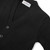 V-Neck Cardigan Sweater with embroidered logo [NY313-1001/HAP-BLACK]