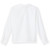 Long Sleeve Bermuda Collar Blouse [AK018-1609-WHITE]