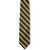 Striped Tie with embroidered logo [NY204-3-708SAT-NV/GD]