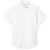 Short Sleeve Oxford Blouse with embroidered logo [PA022-OX/S VMM-WHITE]