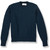 Cotton Crewneck Pullover Sweater with embroidered logo [CT046-2130-NAVY]