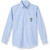 Long Sleeve Oxford Blouse with embroidered logo [MD150-OX/L JSC-BLUE]