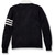 V-Neck Cardigan Sweater with embroidered logo [NY129-6331/MAG-NVY W/WH]