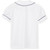 Short Sleeve Peterpan Collar Blouse with embroidered logo [MS002-350P-WHITE/NV]