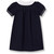 Peter Pan Collared Dress w/Piping with embroidered logo [MS002-1013-4-DK NAVY]