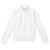 Long Sleeve Banded Bottom Oxford Blouse with embroidered logo [MD061-881/ESB-WHITE]