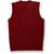 V-Neck Sweater Vest with embroidered logo [MD061-6600/ESB-CARDINAL]