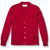 V-Neck Cardigan Sweater with school emblem [TX109-1001/RFW-LIPSTICK]