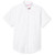 Short Sleeve Oxford Blouse with embroidered logo [MD061-OX/S ESB-WHITE]