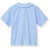 Short Sleeve Peterpan Collar Blouse with heat transferred logo [GA020-350-BLUE]
