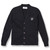 V-Neck Cardigan Sweater with embroidered logo [NY730-1001/CKB-NAVY]