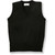 V-Neck Sweater Vest with embroidered logo [GA038-6600-BLACK]