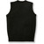 V-Neck Sweater Vest with embroidered logo [GA038-6600-BLACK]