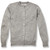 Crewneck Cardigan with embroidered logo [MD044-6000/CLM-HE GREY]