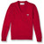 V-Neck Pullover Sweater with embroidered logo [PA685-6500/FPC-LIPSTICK]