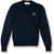 V-Neck Pullover Sweater with embroidered logo [PA816-6500/MPR-NAVY]