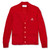 V-Neck Cardigan Sweater with embroidered logo [DE042-1001/RLC-LIPSTICK]
